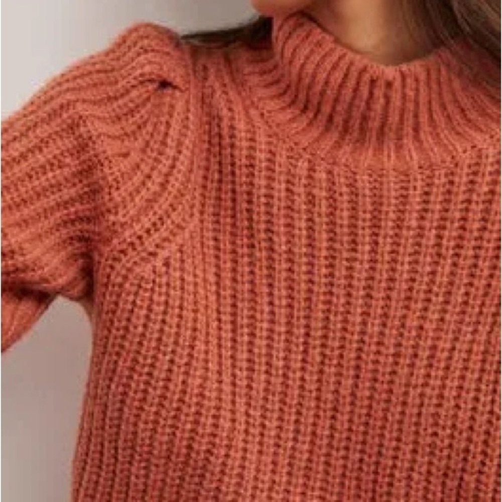 Boden Ribbed Fluffy High Neck Jumper - Picture 3 of 7